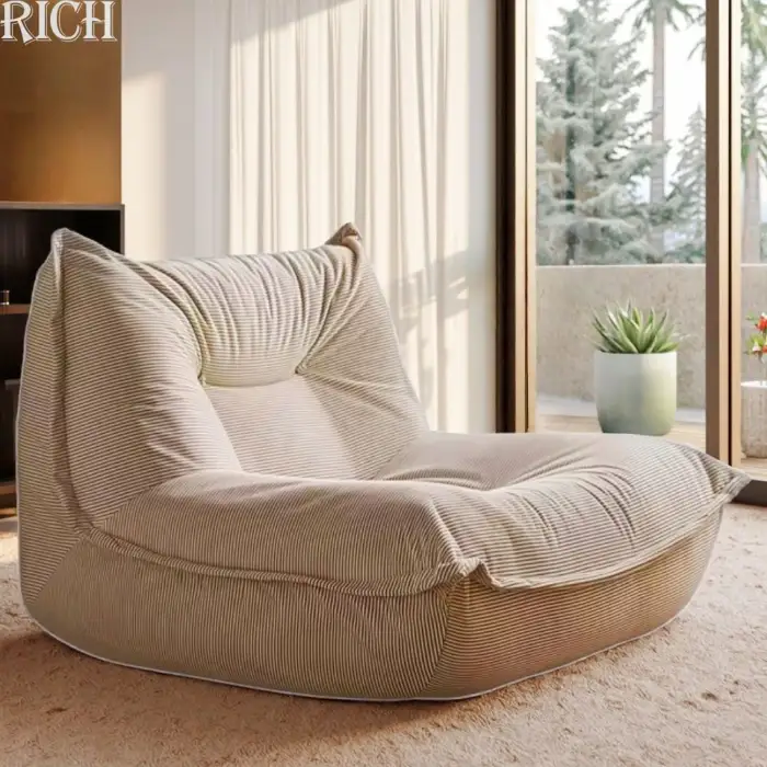 Modern Compressed Leisure Chair Vacuum Package Single Sofa for Home Apartment Villa Living Room Hotel Office Reading Lounge Room