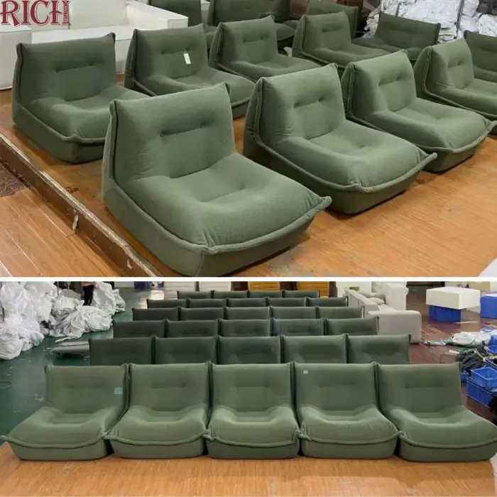 Modern Compressed Leisure Chair Vacuum Package Single Sofa for Home Apartment Villa Living Room Hotel Office Reading Lounge Room