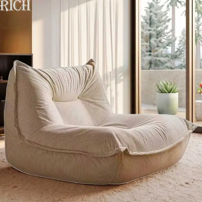 Modern Compressed Leisure Chair Vacuum Package Single Sofa for Home Apartment Villa Living Room Hotel Office Reading Lounge Room