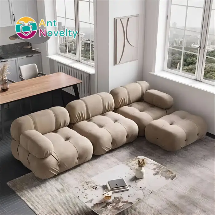Tufted Sofa Modular Sofa Brown Modular Green Fabric Sofa Set Furniture Modern Living Room Funiture