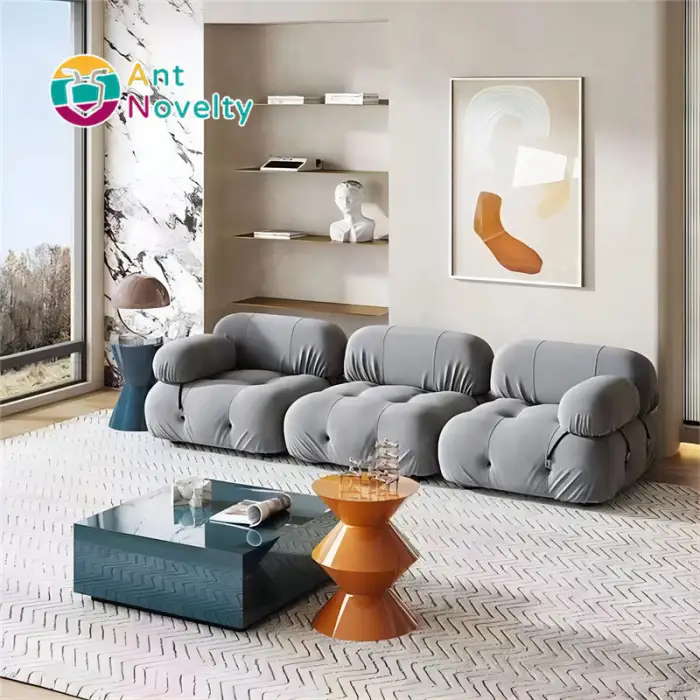 Tufted Sofa Modular Sofa Brown Modular Green Fabric Sofa Set Furniture Modern Living Room Funiture