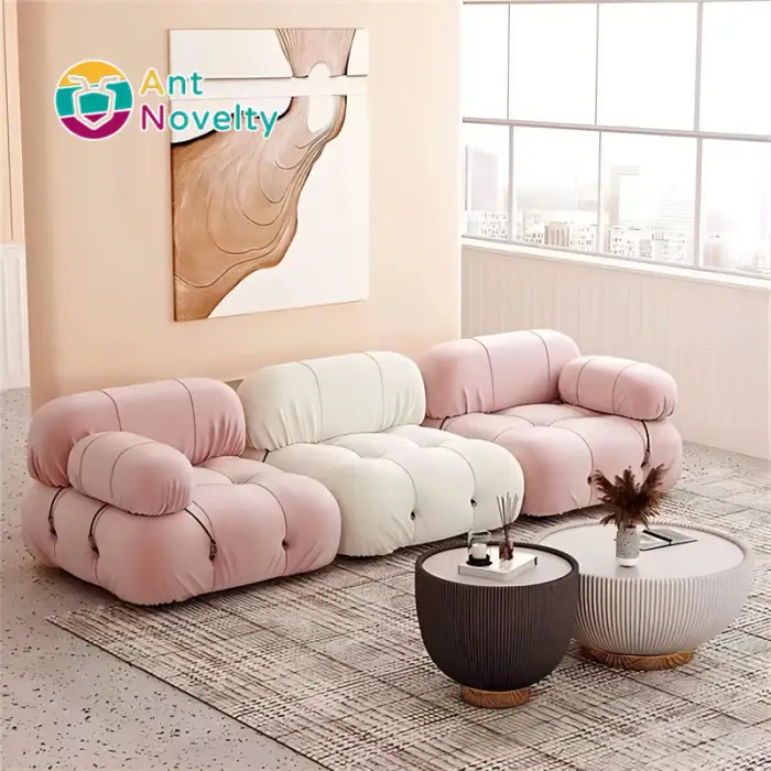 Tufted Sofa Modular Sofa Brown Modular Green Fabric Sofa Set Furniture Modern Living Room Funiture