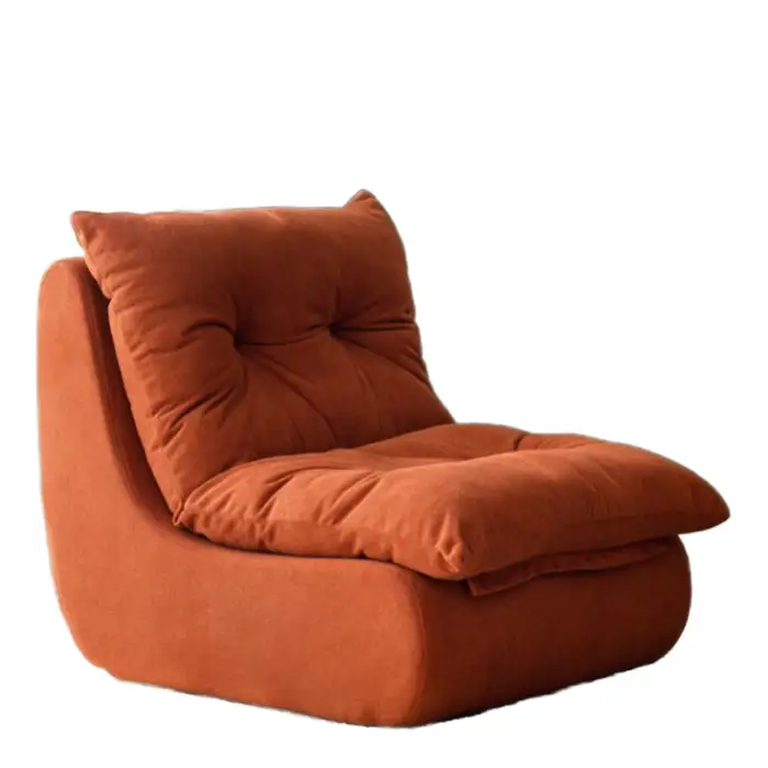 Living Room Chair MORE DESIGN Modern Simple Minimalist Velvet Leisure Reclining Lounge Chair Single Seater Luxury Comfortable