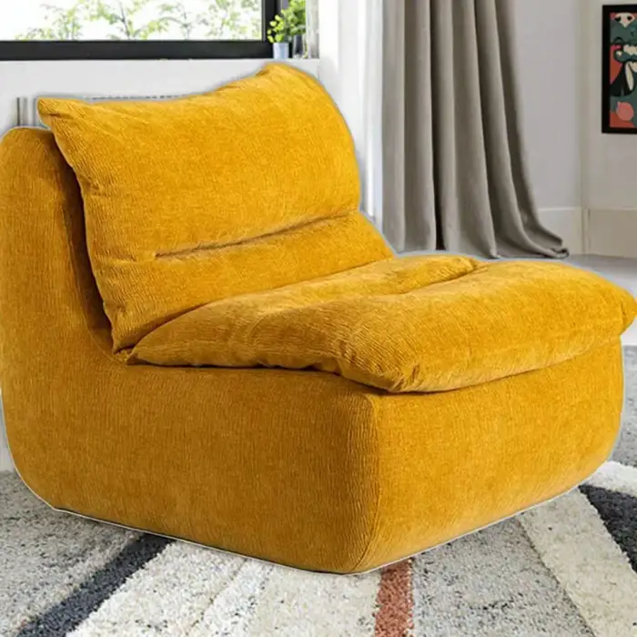Healing Lazy Sofa Luxury Velvet Compressed Sofa Bedroom Living Room Sofa Chair Sectional Living Room Furniture for