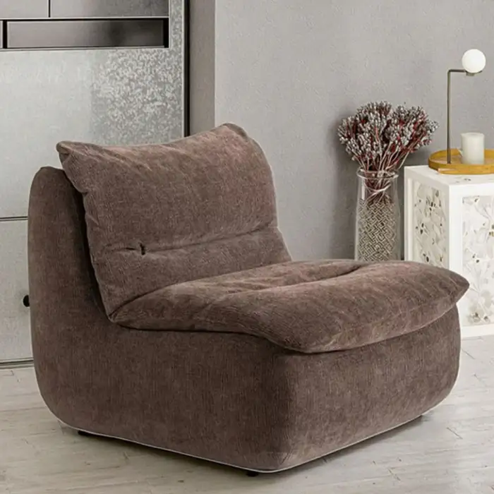 Healing Lazy Sofa Luxury Velvet Compressed Sofa Bedroom Living Room Sofa Chair Sectional Living Room Furniture for