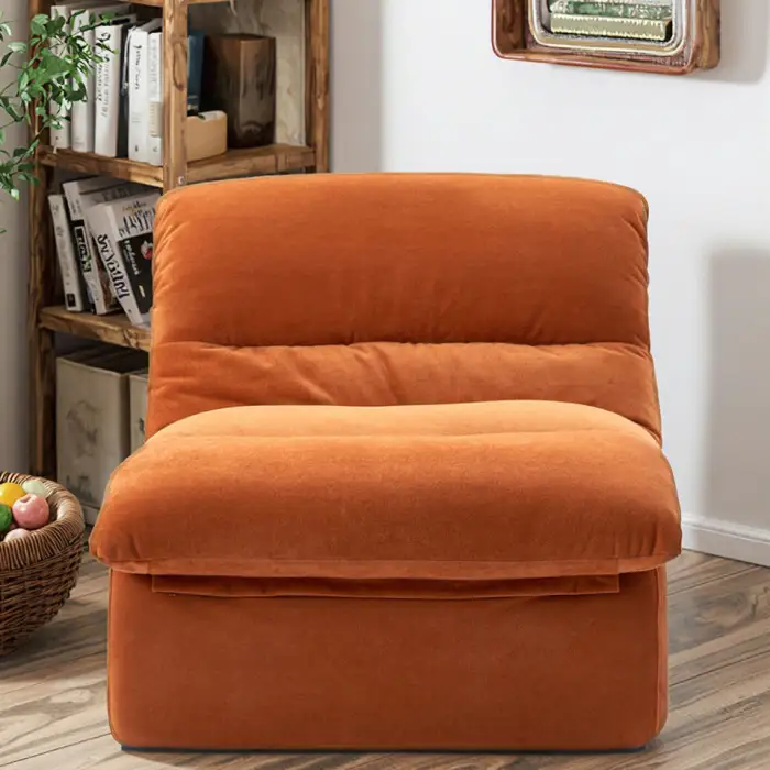 Healing Lazy Sofa Luxury Velvet Compressed Sofa Bedroom Living Room Sofa Chair Sectional Living Room Furniture for