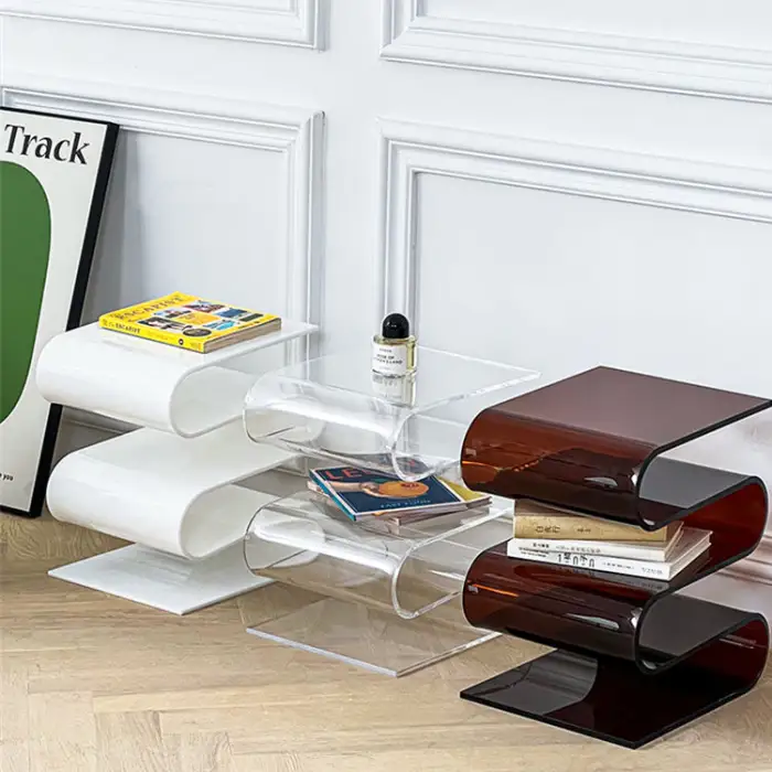 Bedside Table Nightstand Modern Fashion Acrylic Bedside Table Modern