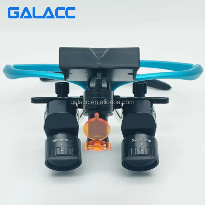 5.5x Surgical Medical Magnifying Glasses Dental Equipment / Glass Surgical Dental Loupes With Led Headlight