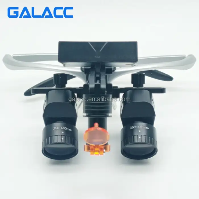 5.5x Surgical Medical Magnifying Glasses Dental Equipment / Glass Surgical Dental Loupes With Led Headlight