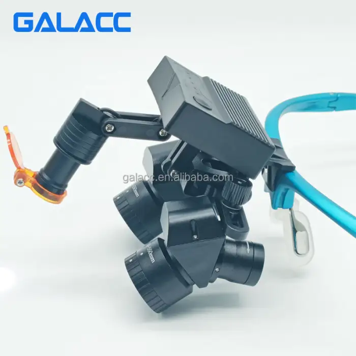 5.5x Surgical Medical Magnifying Glasses Dental Equipment / Glass Surgical Dental Loupes With Led Headlight