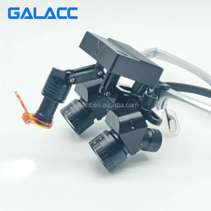 5.5x Surgical Medical Magnifying Glasses Dental Equipment / Glass Surgical Dental Loupes With Led Headlight