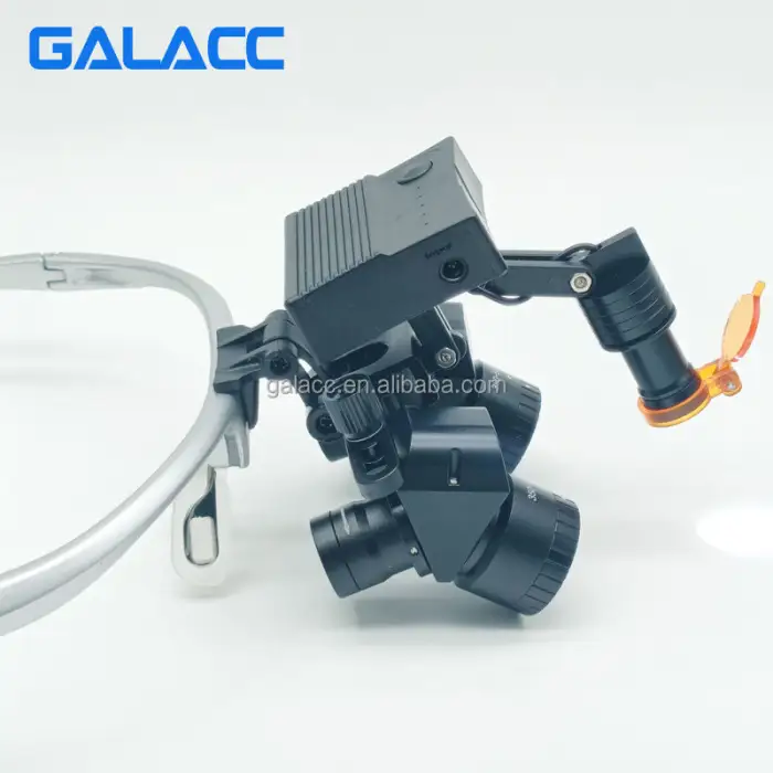 5.5x Surgical Medical Magnifying Glasses Dental Equipment / Glass Surgical Dental Loupes With Led Headlight