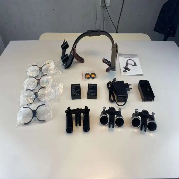 5x/6x Dental Loupes Wireless Rechargeable Medical Headlight 5W Dentistry Led Binocular Magnifier Dental Surgical Equipments