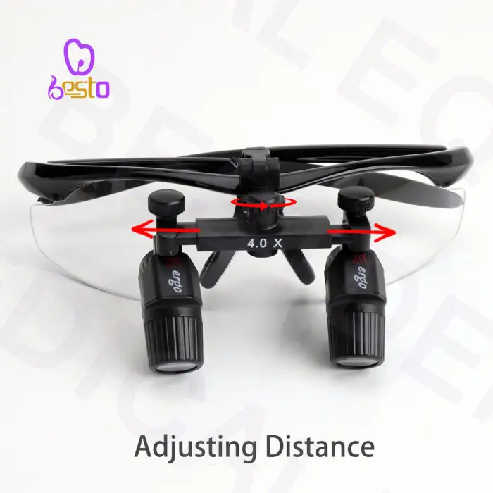 High Intensity 4X Dental LED Loupes 45 Degree Headlight Ergo Magnifiers 5W Portable Dental Surgical Plastic Instrument Electric