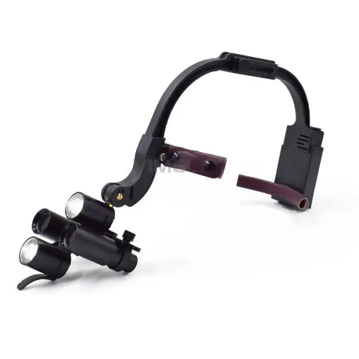 Medical Dental Binocular Loupes with Headlight 6.0X/2.5X/3.5X Binocular Surgical Loupes Magnifier