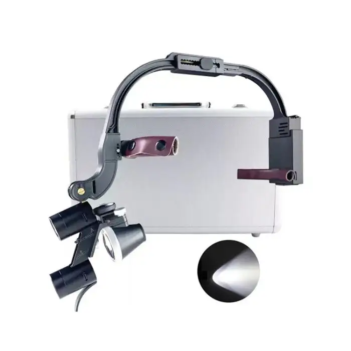 Electric Dental LED Loupes with Headlight 2.5x/3.5x Surgery Magnifier for Optimal Visualization