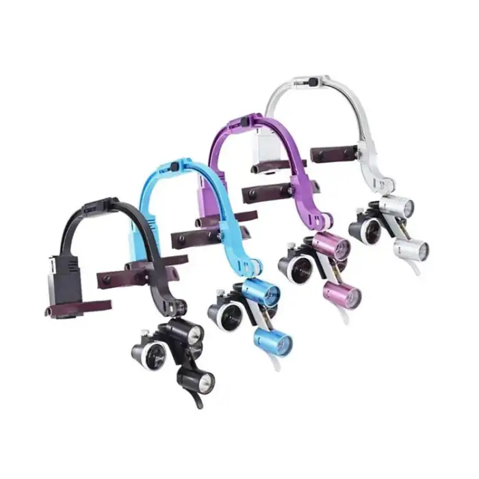 Electric Dental LED Loupes with Headlight 2.5x/3.5x Surgery Magnifier for Optimal Visualization