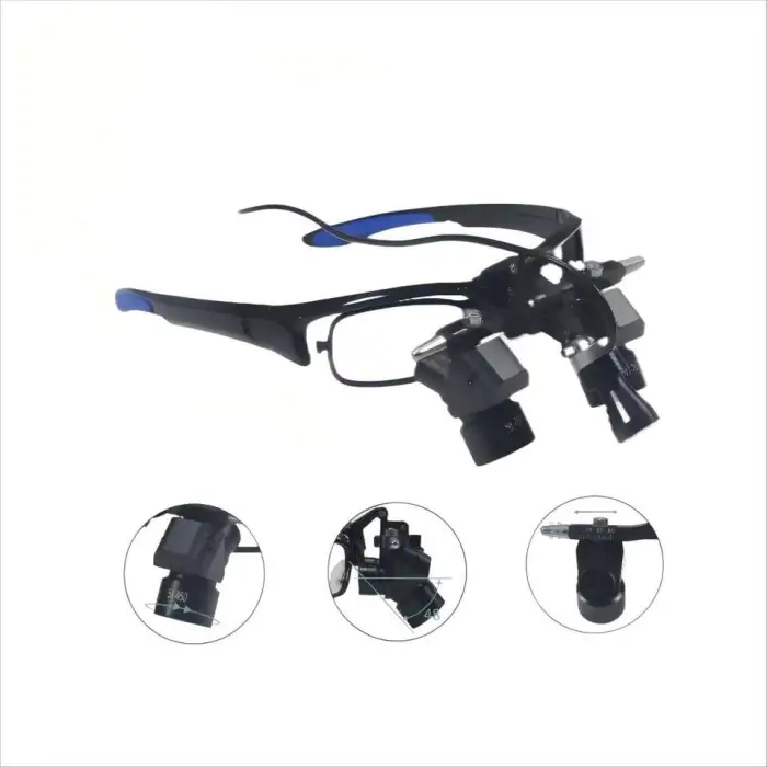 Arrival Ergo Conversion Lens Loupe 5x Surgical Dental Microscope 5W Wireless Clip-on Magnetic Square Headlight 2 Batteries