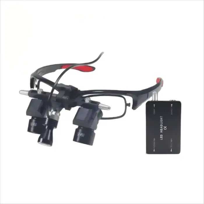 Arrival Ergo Conversion Lens Loupe 5x Surgical Dental Microscope 5W Wireless Clip-on Magnetic Square Headlight 2 Batteries