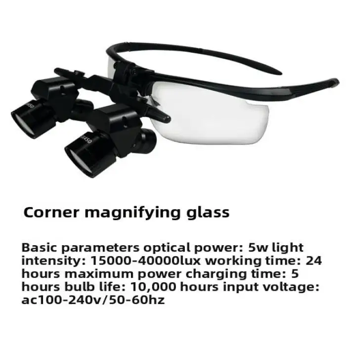 Dental Magnifier Magnification Binocular Surgical and Dental Loupes 2.5X 3.5X Dental Surgical Loupes With LED
