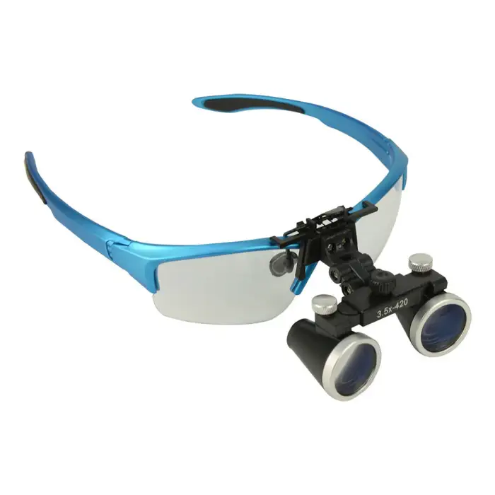 2.5X 3.5X Dental Surgical Binocular Eye Loupe LED Surgical Magnifying Glass Dental Loupe With LED Light