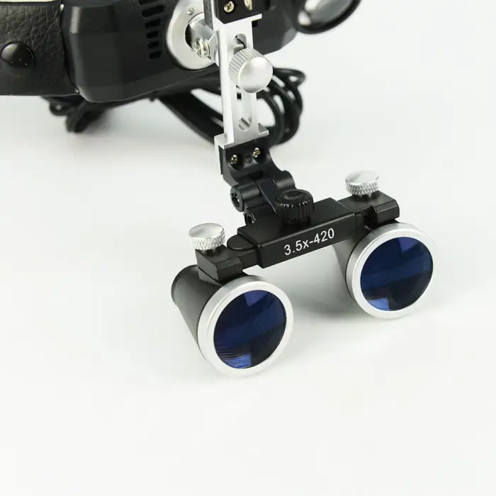 2.5X 3.5X Dental Surgical Binocular Eye Loupe LED Surgical Magnifying Glass Dental Loupe With LED Light