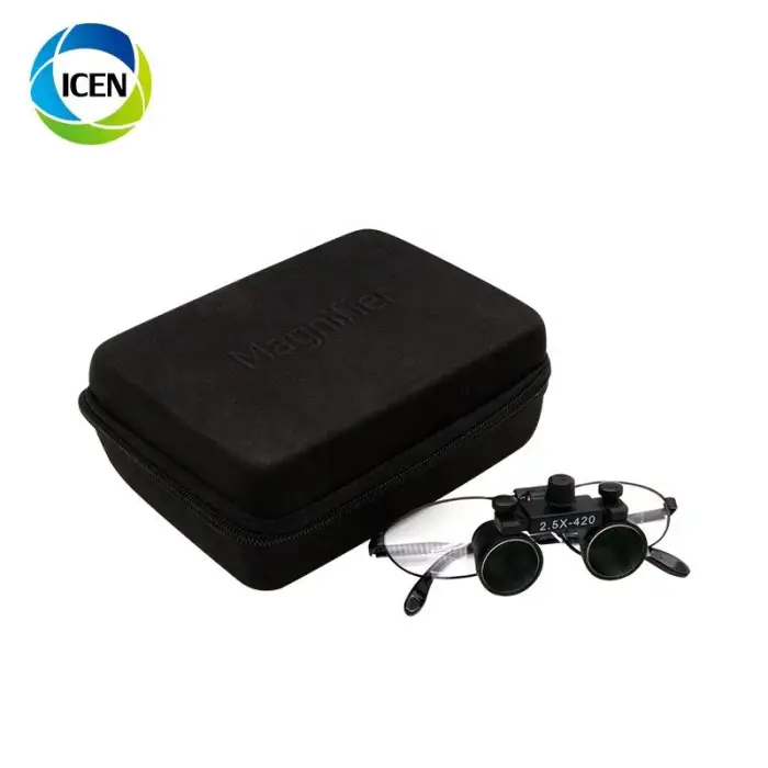 IN-I078 2.5x 3.5x 4x 5x 8x 420mm Portable LED Headlight Dental Surgical Binocular Loupes Microsurgery Glasses With Light