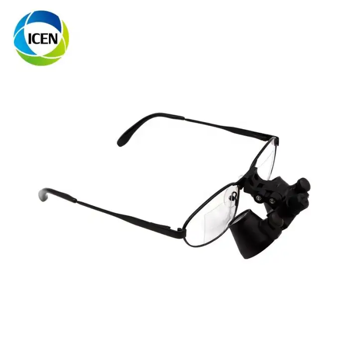 IN-I078 2.5x 3.5x 4x 5x 8x 420mm Portable LED Headlight Dental Surgical Binocular Loupes Microsurgery Glasses With Light