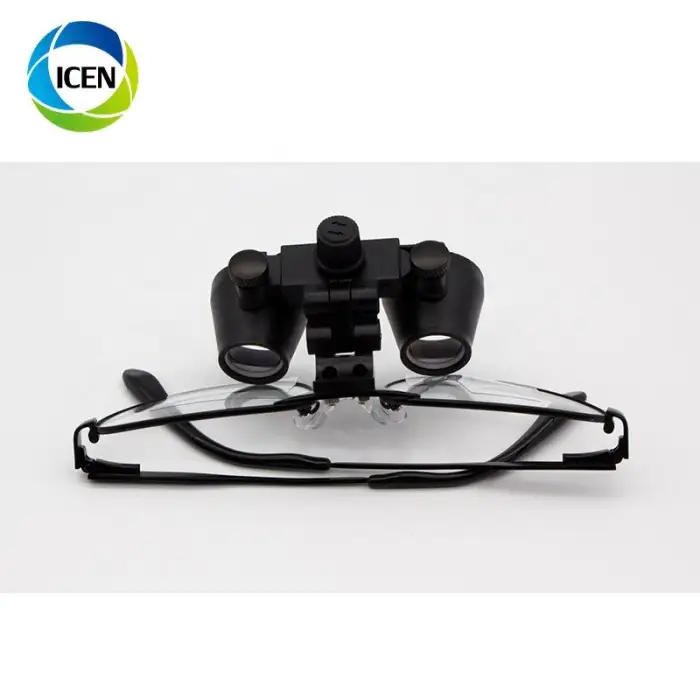 IN-I078 2.5x 3.5x 4x 5x 8x 420mm Portable LED Headlight Dental Surgical Binocular Loupes Microsurgery Glasses With Light