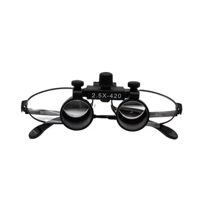IN-I078 2.5x 3.5x 4x 5x 8x 420mm Portable LED Headlight Dental Surgical Binocular Loupes Microsurgery Glasses With Light