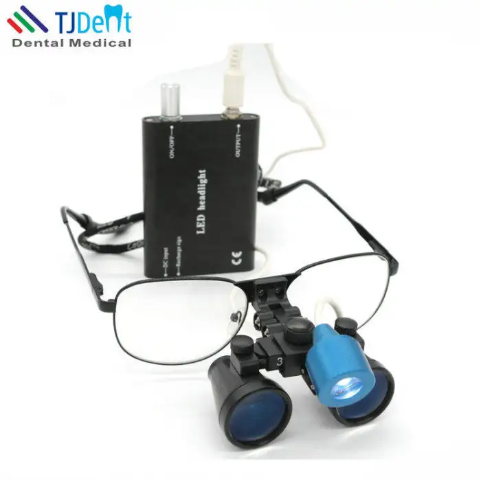 2.5X 3.0X Optional Simple Design Comfortable Dental Loupe With Headlight