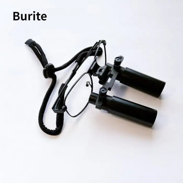 Burite 8.0X Prism Dental Loupes With LED Headlight 8X Surgical Loupes