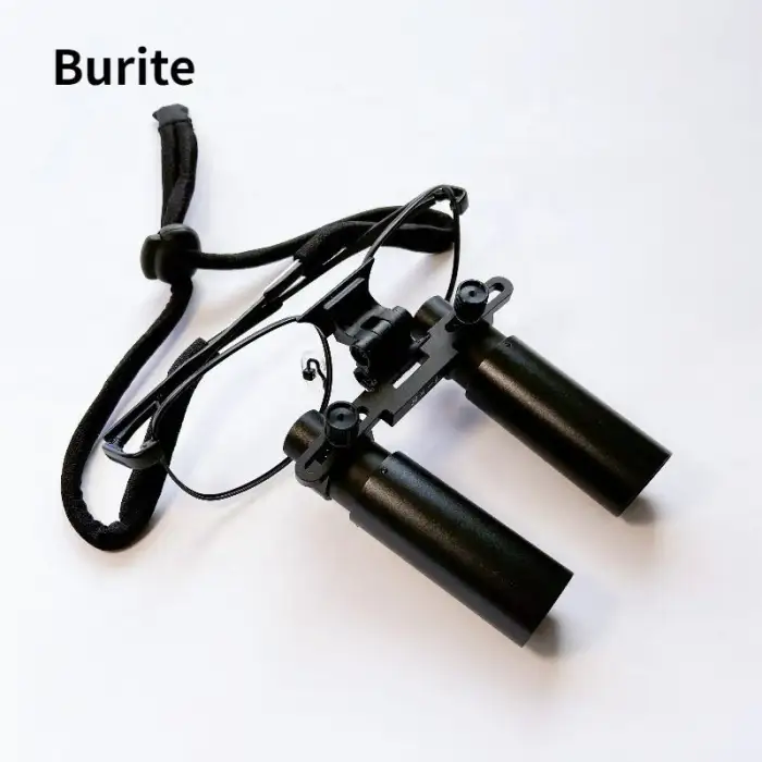 Burite 8.0X Prism Dental Loupes With LED Headlight 8X Surgical Loupes