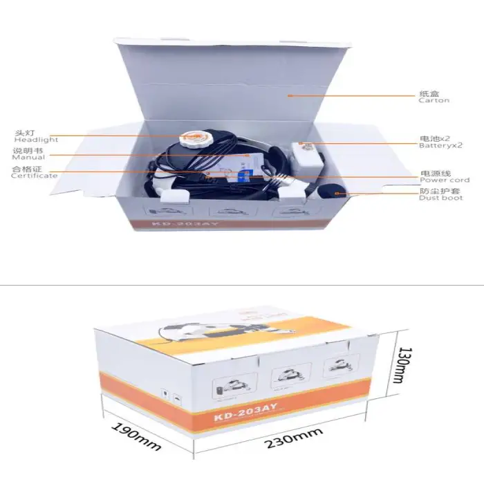 3W LED ACDC White Veterinary Surgical Headlight 2.5X Binocular Loupe Veterinary Surgical Headlight Works Charging Electricity