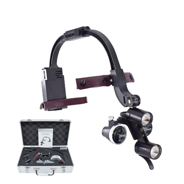 2.5X/3.5X Headband Adjustable Dentist Surgical Headlamp Dentistry Magnifier Dental LED Headlight Binocular Loupes
