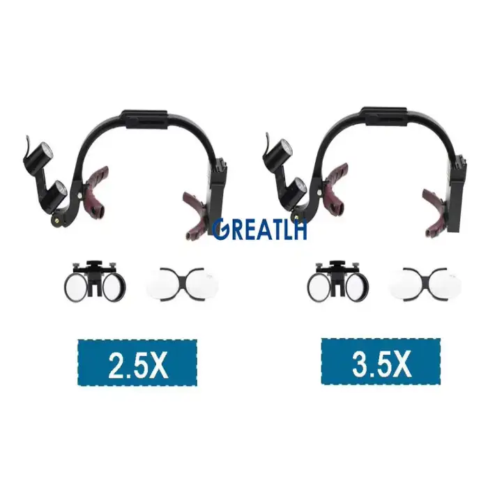Dental LED Headlight Binocular Loupes Medical Wireless Magnifiers Glasses Dental Loupes 2.5x 3.5x Magnifier