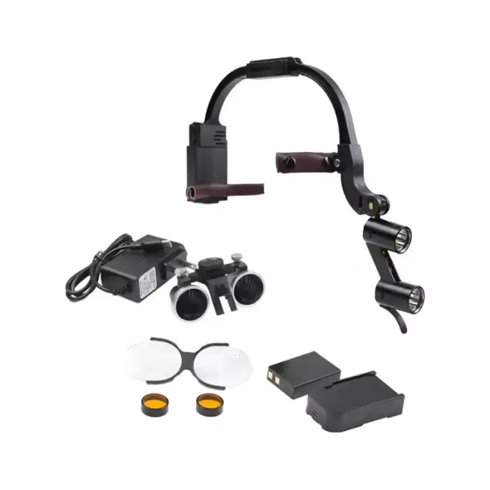 Dental LED Headlight Binocular Loupes Medical Wireless Magnifiers Glasses Dental Loupes 2.5x 3.5x Magnifier