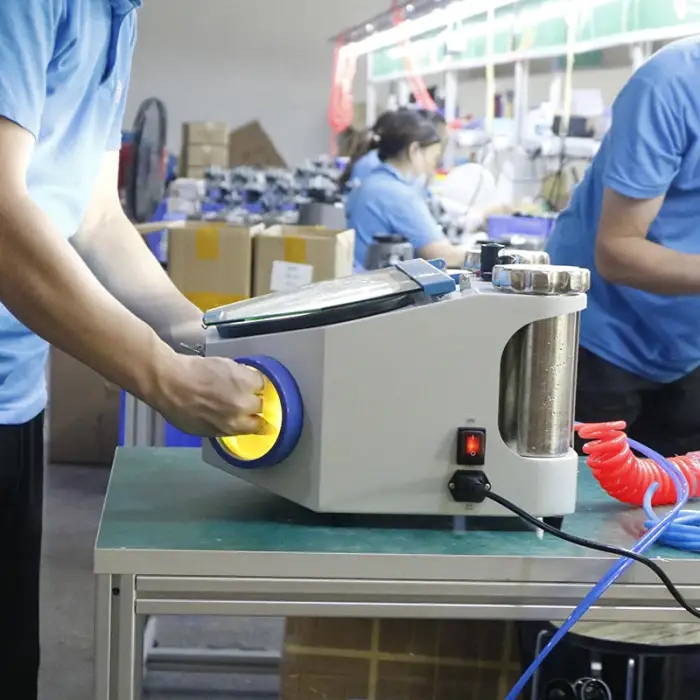 Dental Lab Twin Pencil Double Pen Sandblasting Fine Blasting Sandblast Polisher Machine With LED Light Two Tanks