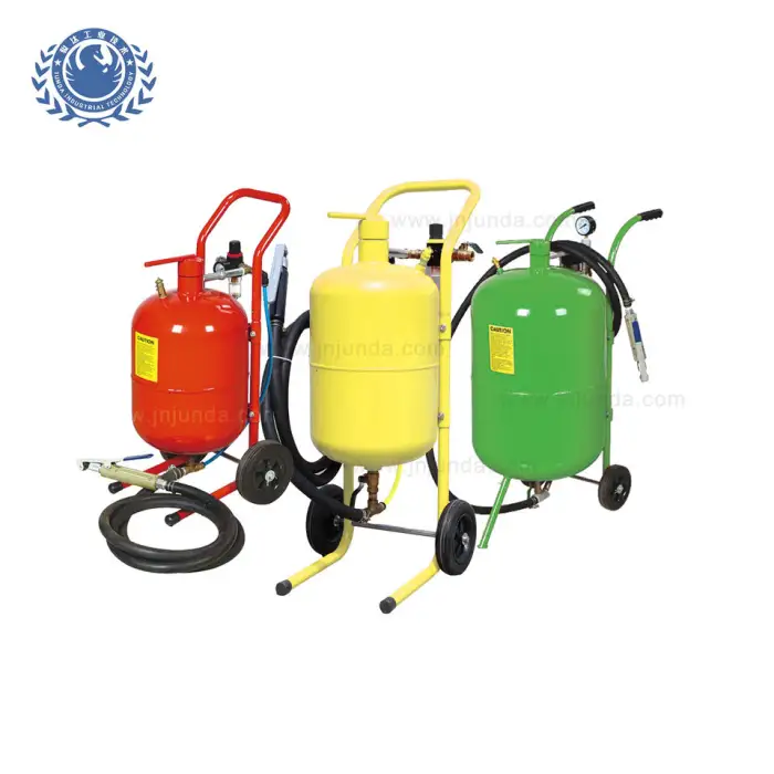 Mobile Dry Sand Blasting Equipment for Metal Surface Cleaning Portable Sandblasting Machine