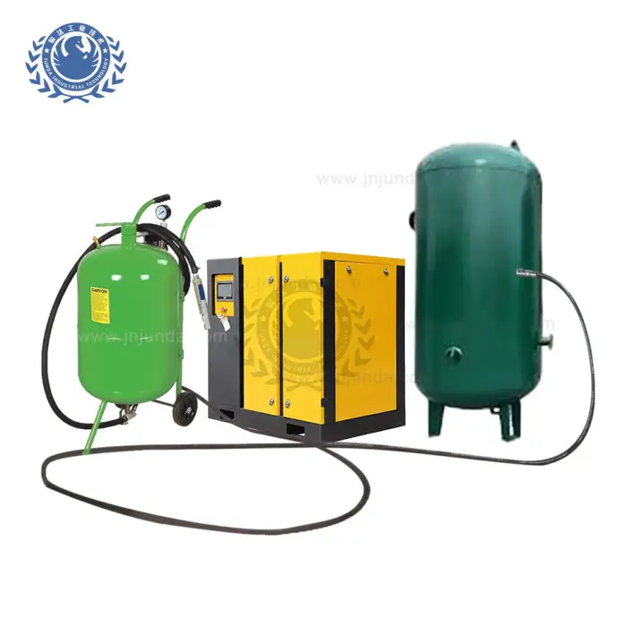 Mobile Dry Sand Blasting Equipment for Metal Surface Cleaning Portable Sandblasting Machine