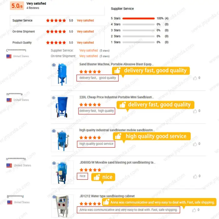 Mobile Dry Sand Blasting Equipment for Metal Surface Cleaning Portable Sandblasting Machine