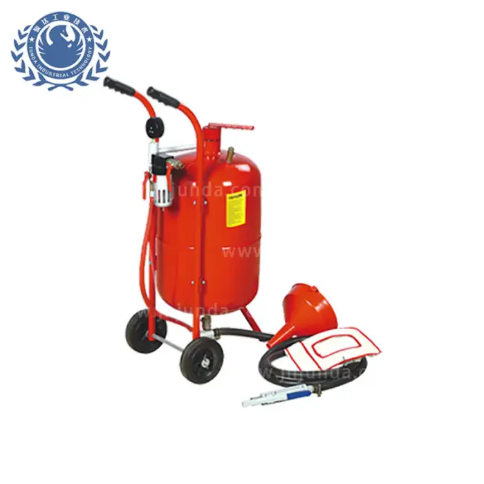 Mobile Dry Sand Blasting Equipment for Metal Surface Cleaning Portable Sandblasting Machine