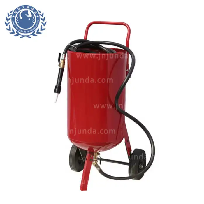 Mobile Dry Sand Blasting Equipment for Metal Surface Cleaning Portable Sandblasting Machine