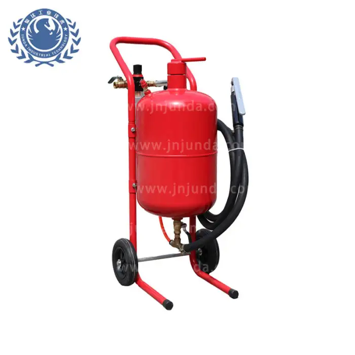 Mobile Dry Sand Blasting Equipment for Metal Surface Cleaning Portable Sandblasting Machine
