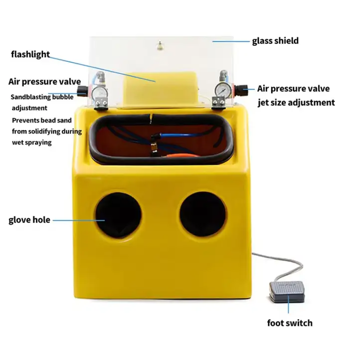 Sandblaster Dental Machine Sandblaster Bracelet Polishing Pneumatic Water Equipment Jewelry Sandblasting Machine