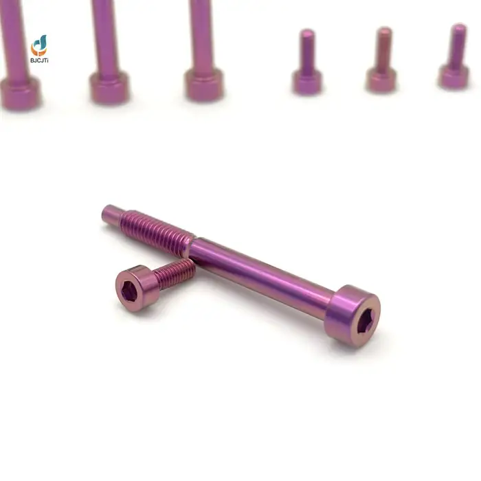 GR5 M5 M6 Titanium Ti6AL4V Cylindrical Head Hex Socket Screw Metric Measurement System for Aerospace Use Drones and Robotics