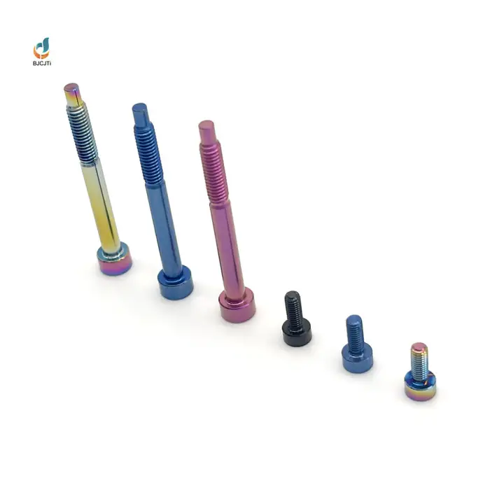 GR5 M5 M6 Titanium Ti6AL4V Cylindrical Head Hex Socket Screw Metric Measurement System for Aerospace Use Drones and Robotics