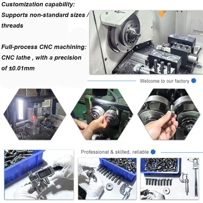 GR5 M5 M6 Titanium Ti6AL4V Cylindrical Head Hex Socket Screw Metric Measurement System for Aerospace Use Drones and Robotics