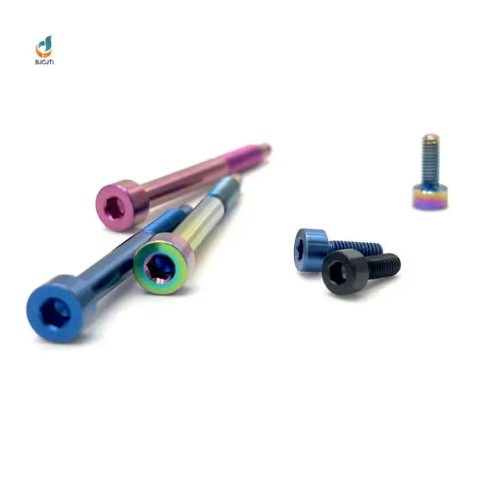 GR5 M5 M6 Titanium Ti6AL4V Cylindrical Head Hex Socket Screw Metric Measurement System for Aerospace Use Drones and Robotics