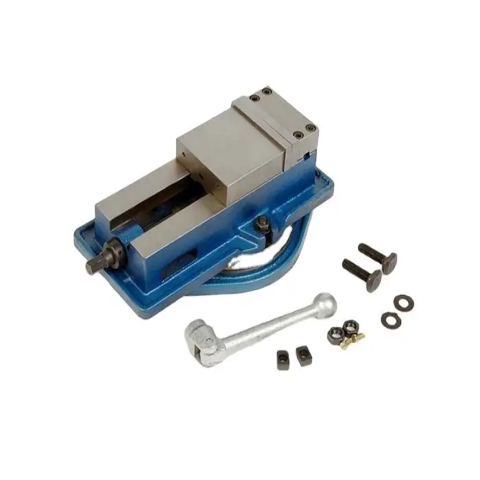 Accu-Lock QM16125 Manual Type Lathe Milling Machine Cast Iron Grinding Machine with Rotary Base and Jaw Vise